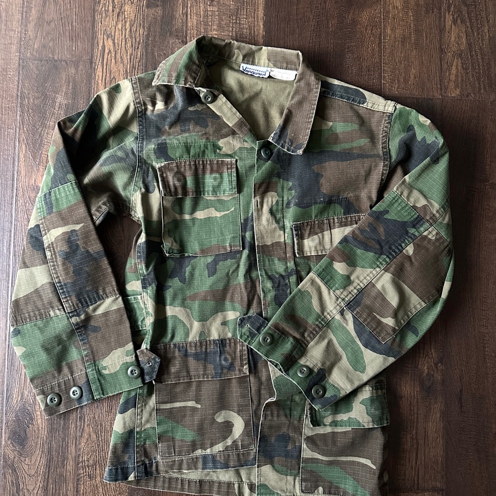 Vintage Camo Vanguard Button-Up Jacket